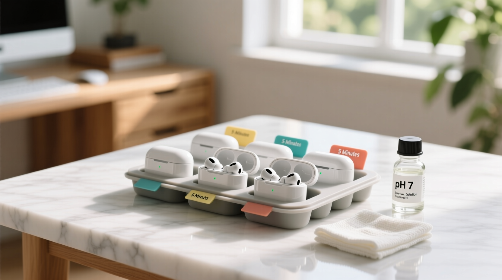 how to clean earbud charging cases safely