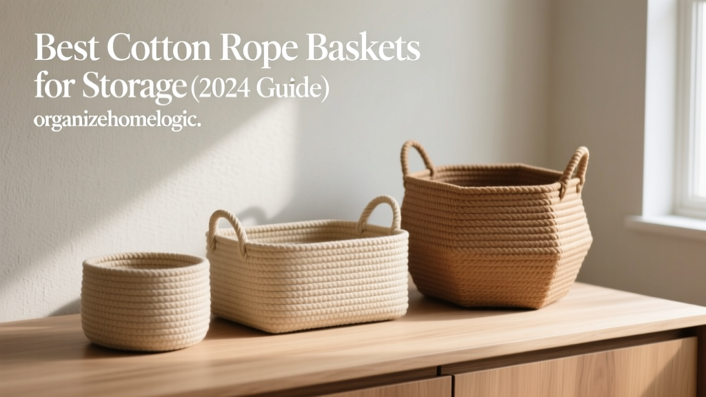 Best Cotton Rope Baskets for Storage (2024 Guide)