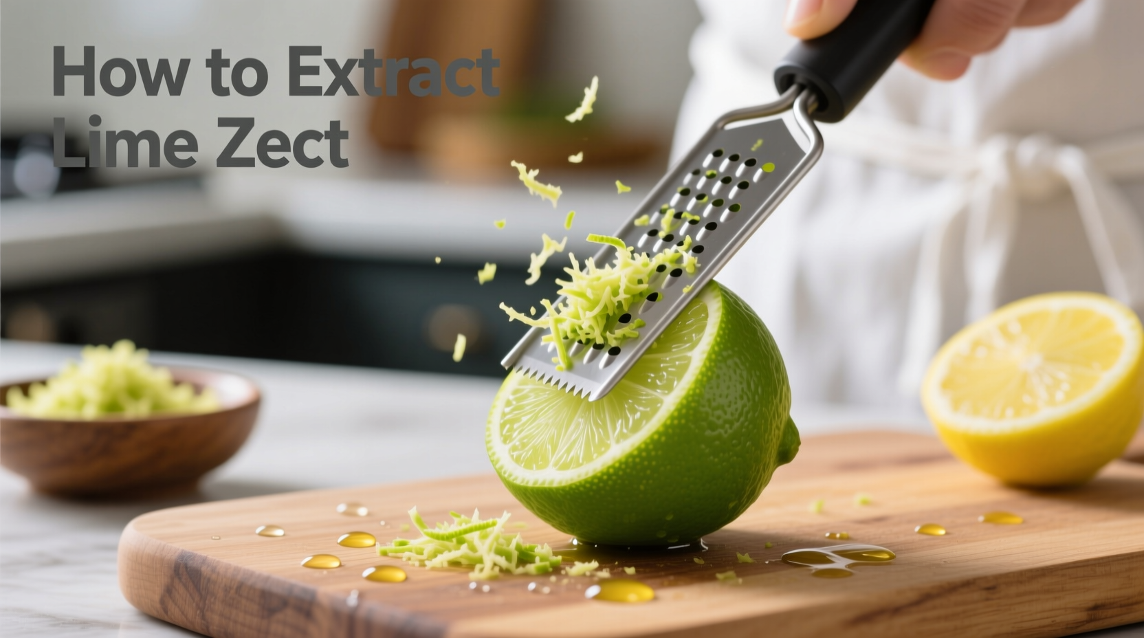 how to extract lime zest for cooking and baking
