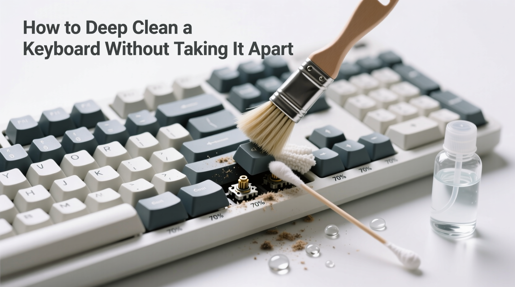 how to deep clean a keyboard without taking it apart