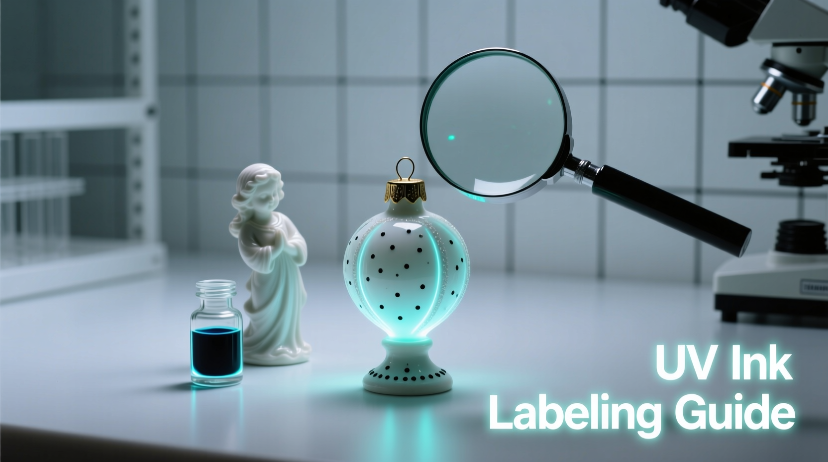 how to label fragile ornaments with invisible uv ink that only shows under blacklight