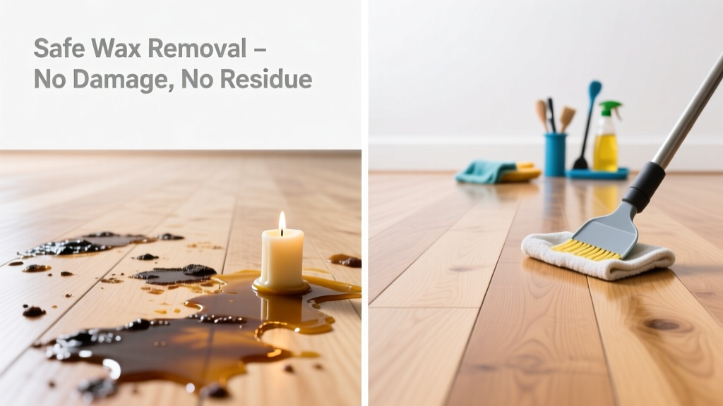 How to Remove Candle Wax from Hardwood Floors Safely