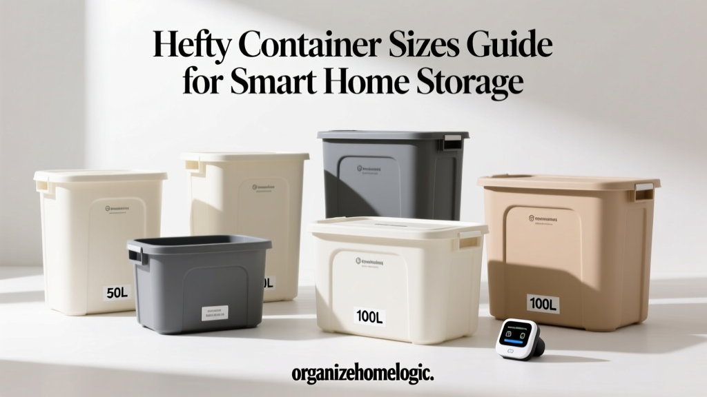 Hefty Container Sizes Guide for Smart Home Storage