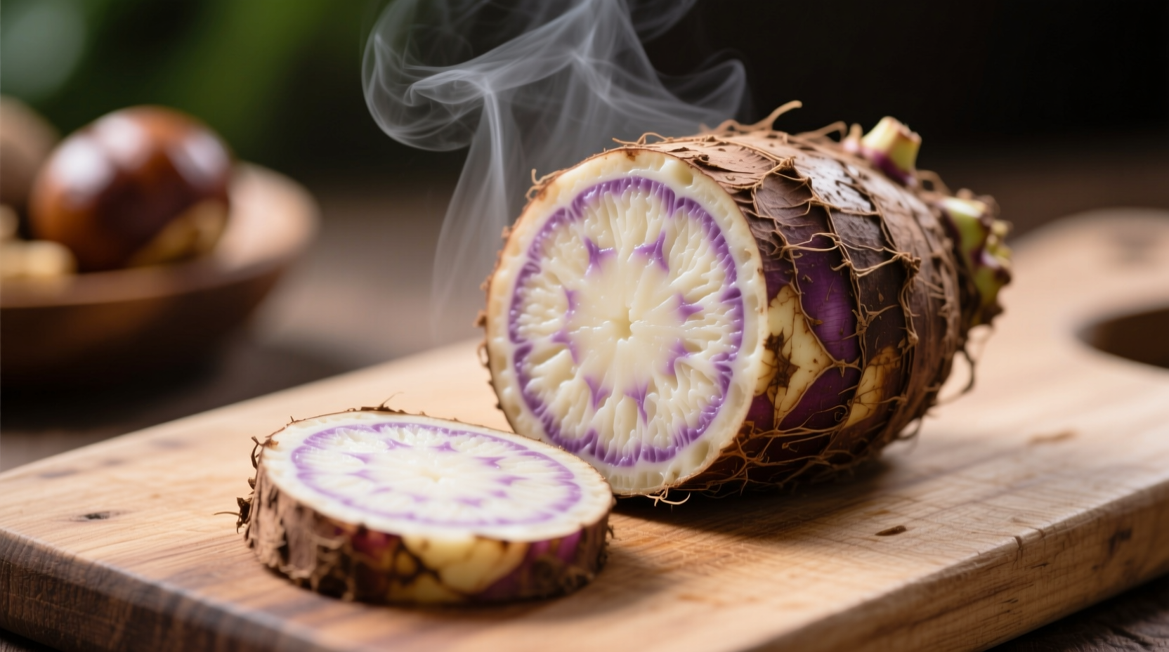 what does taro root taste like