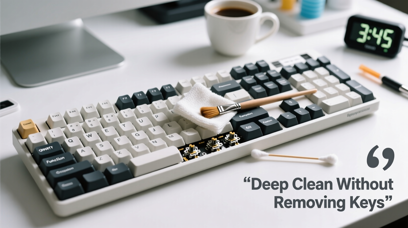 how to deep clean your mechanical keyboard without removing keys
