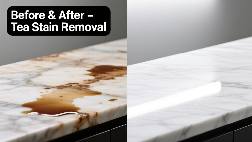 How to Remove Tea Stains from Marble Countertops