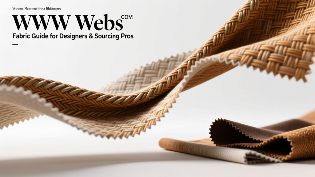 WWW Webs COM: Fabric Guide for Designers & Sourcing Pros