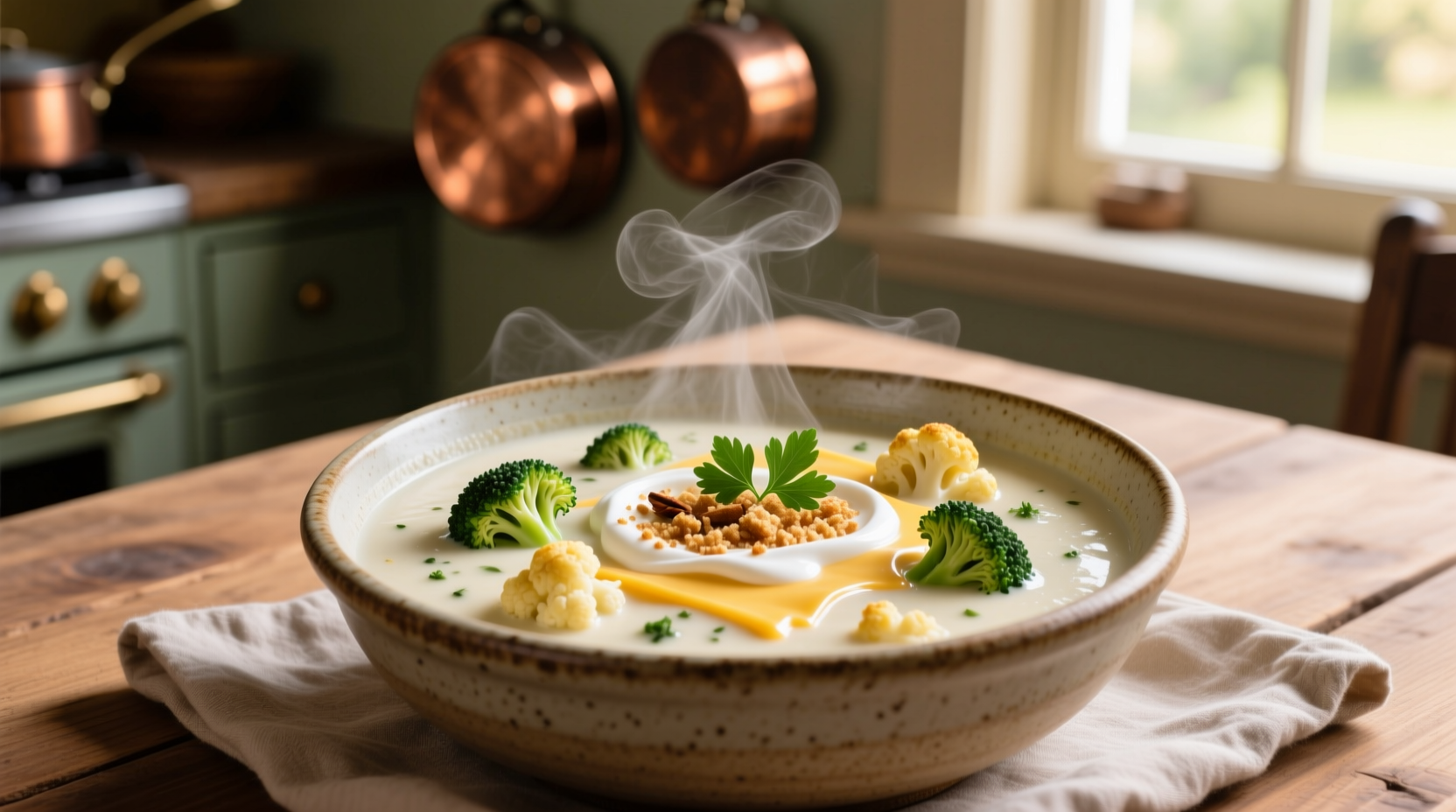 Creamy Cheesy Broccoli Cauliflower Soup Recipe Guide