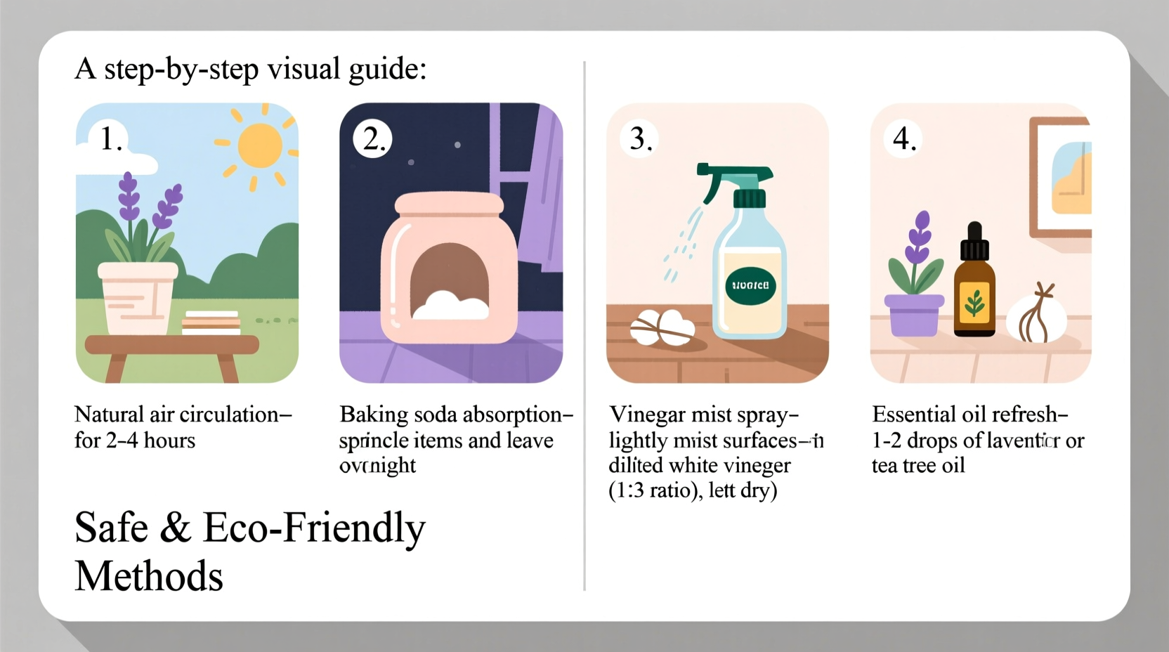 how to remove odors from thrifted home decor items safely