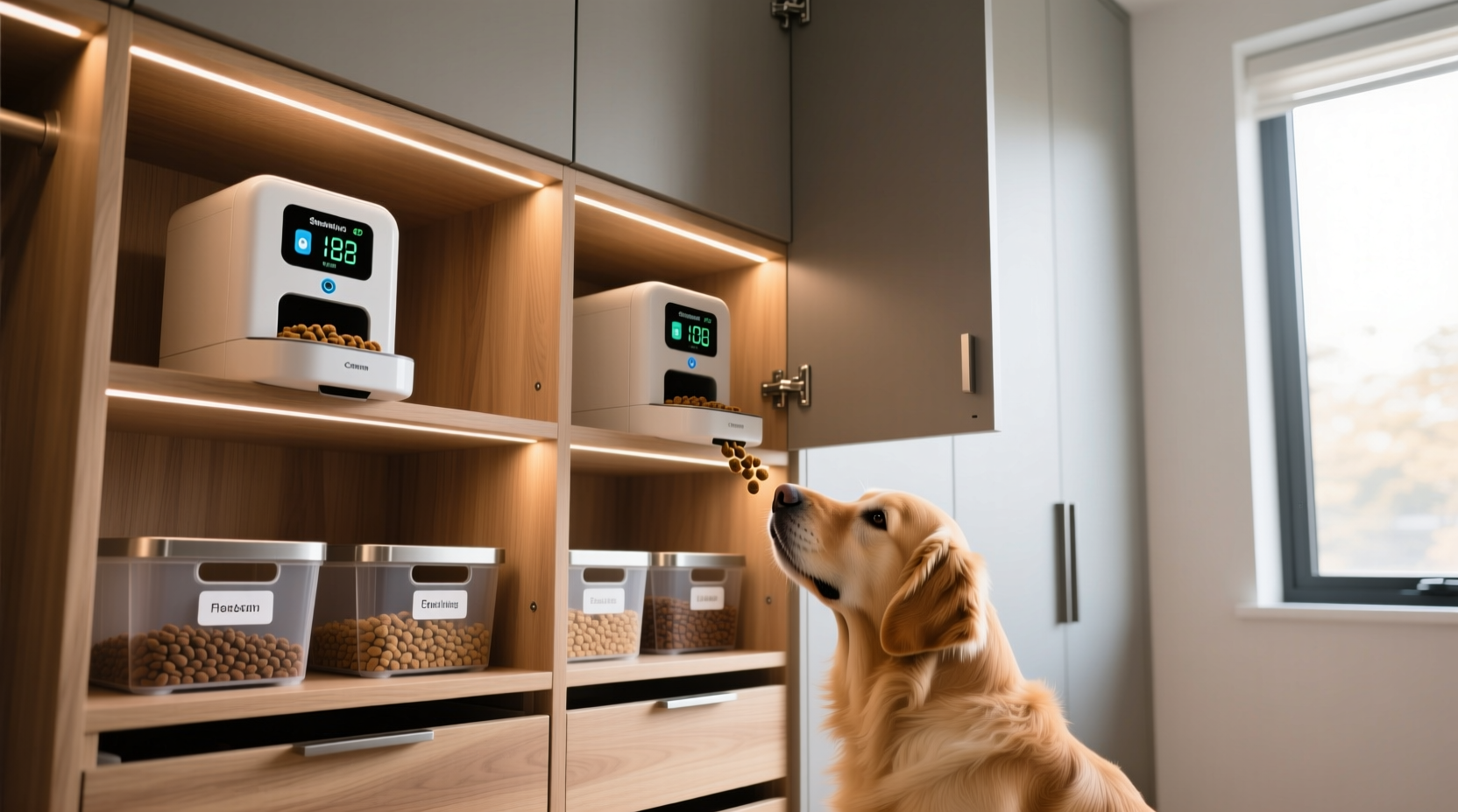 closet organization tips pet treat dispenser integration