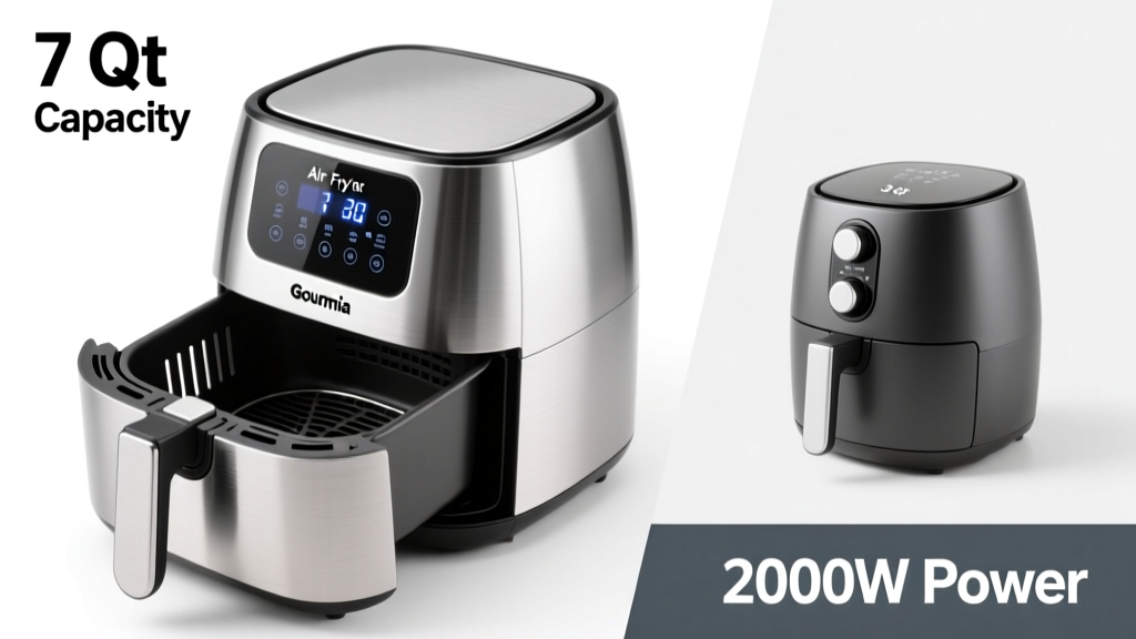 Gourmia 7 Qt Air Fryer Wattage: 1700W Performance