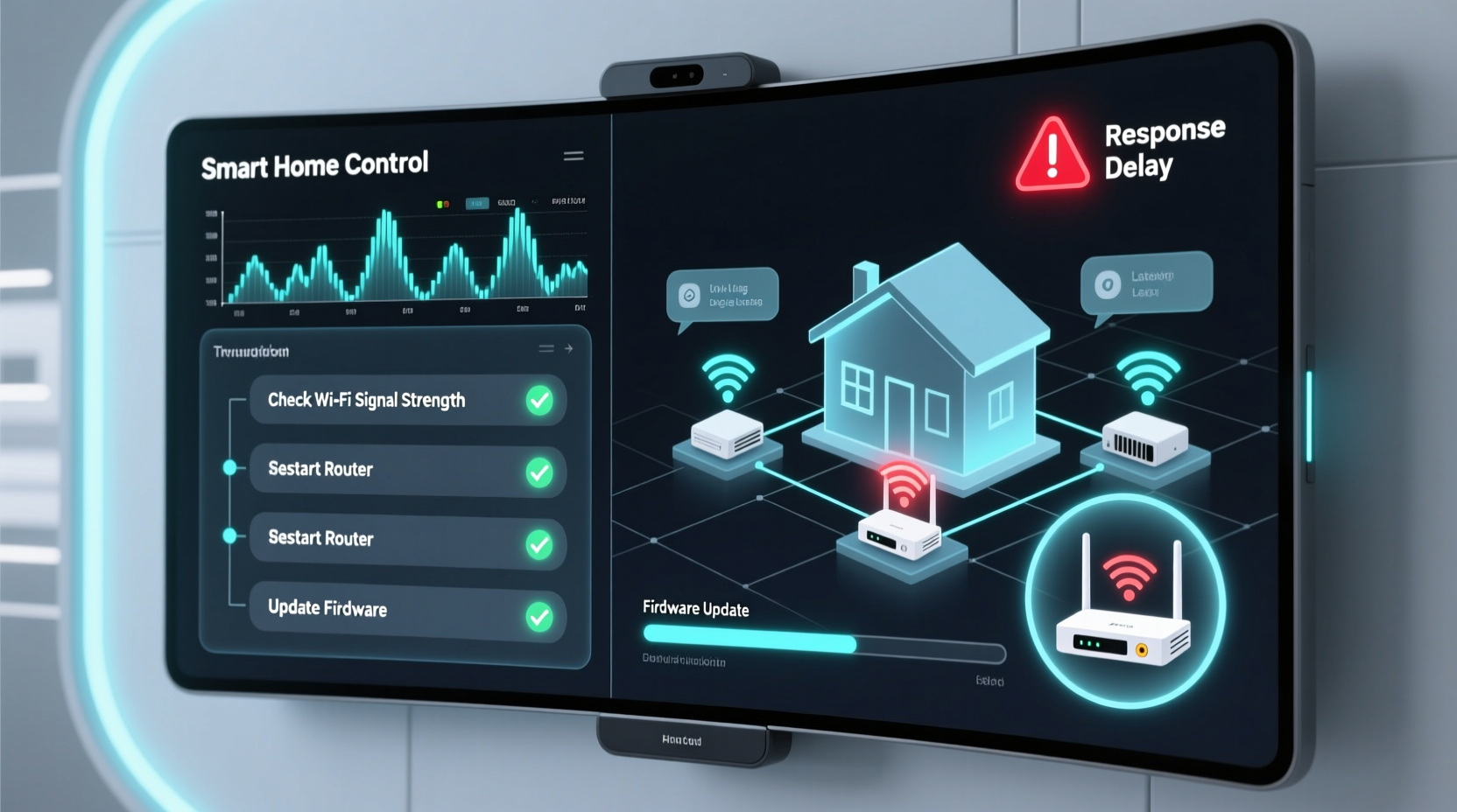why does my smart home device respond slowly and how to fix latency