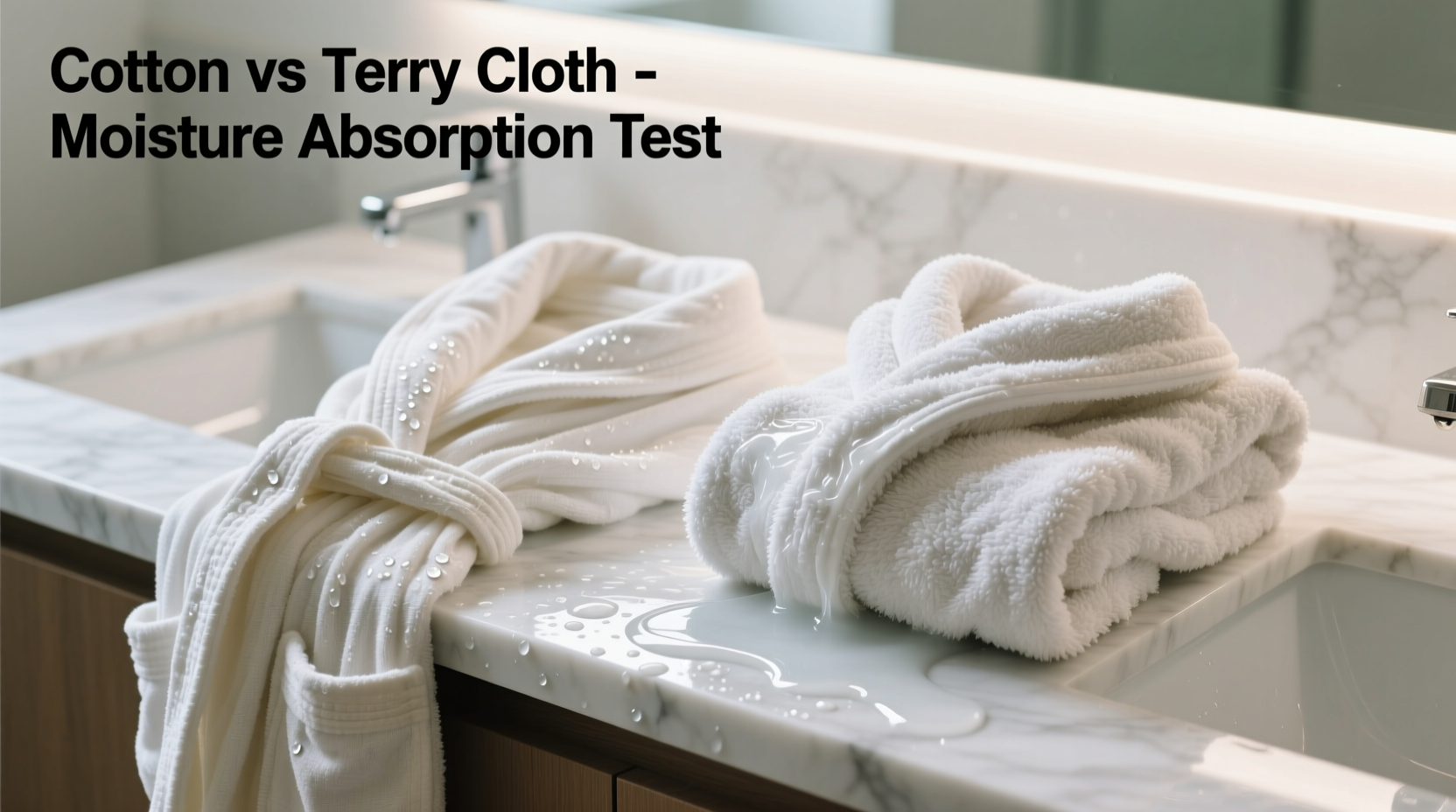 cotton robes vs terry cloth which absorbs moisture better after a shower