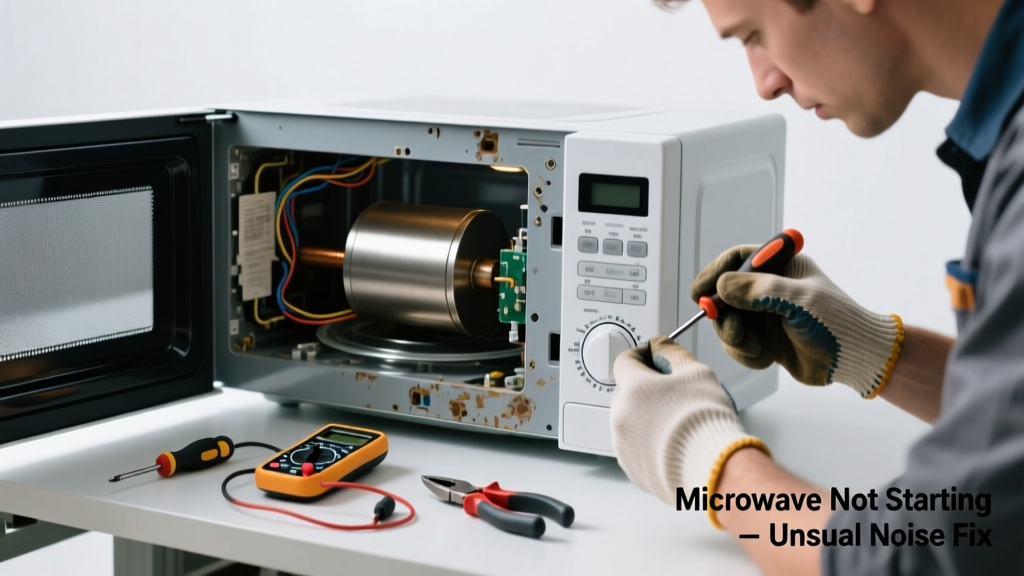 Microwave Not Starting & Making Unusual Noise Fix