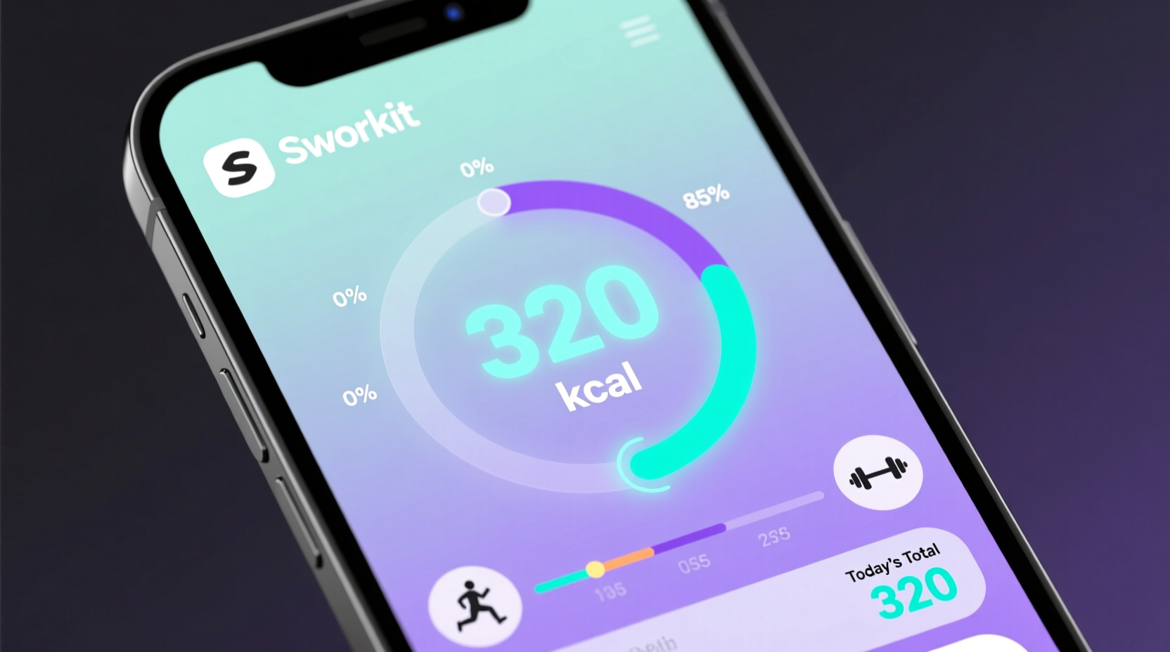 sworkit adds daily totals calories burned and gets a