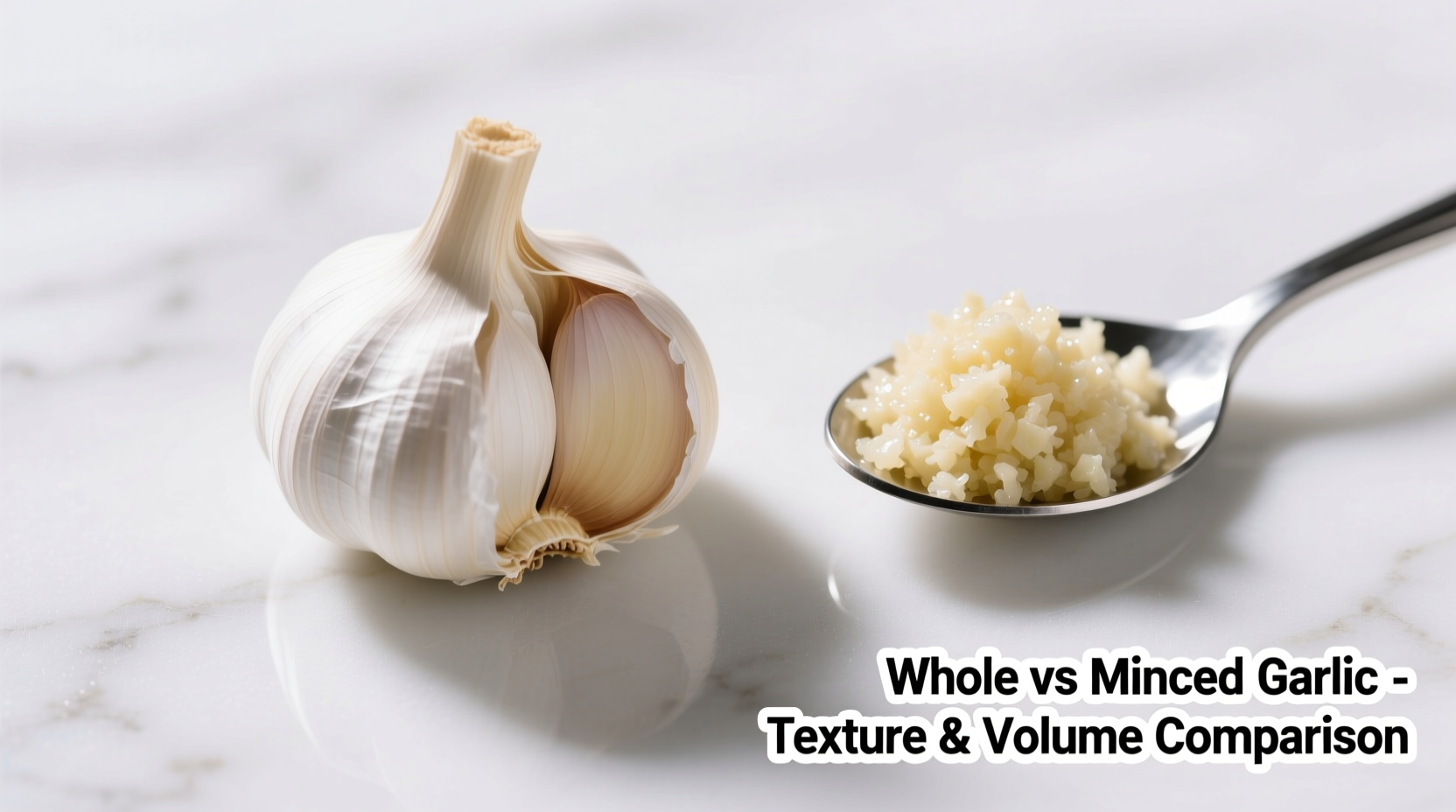 Garlic cloves and minced garlic comparison