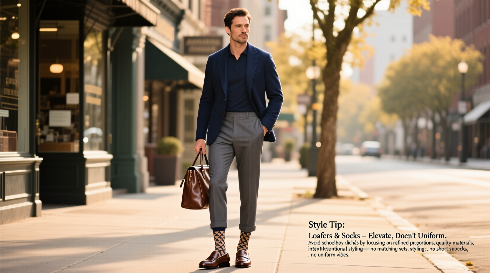 loafers with socks trend how to pull it off without looking like a school uniform