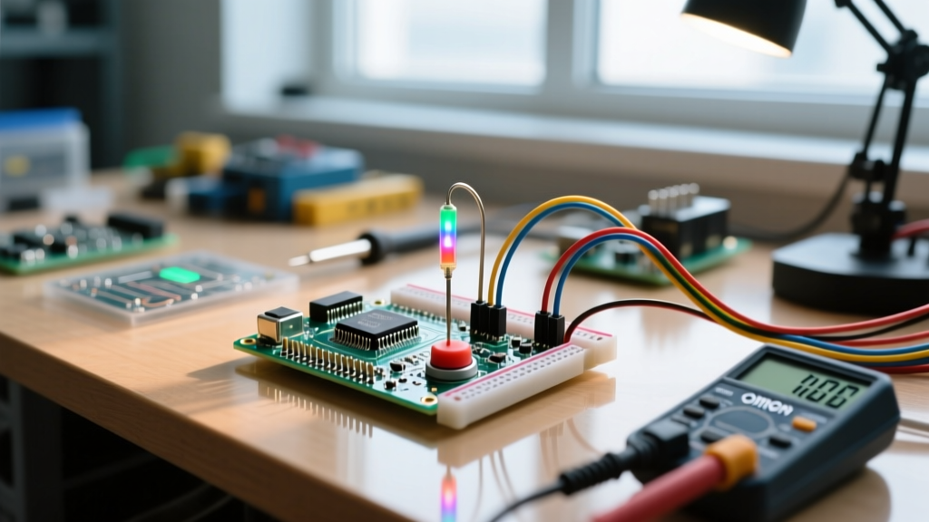 Arduino Button LED Workflow: Debounce & Non-Blocking State Machines