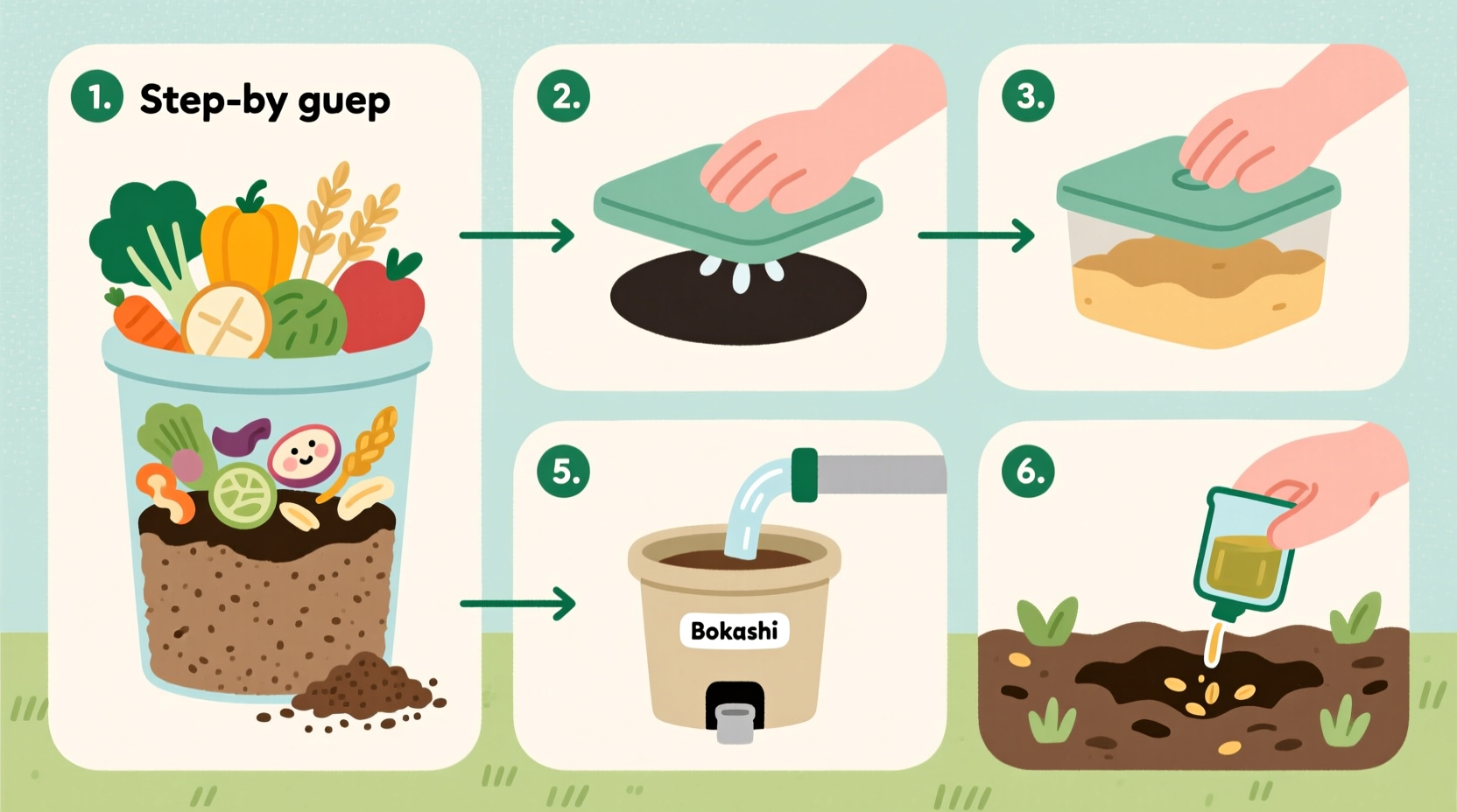 bokashi composting step by step guide