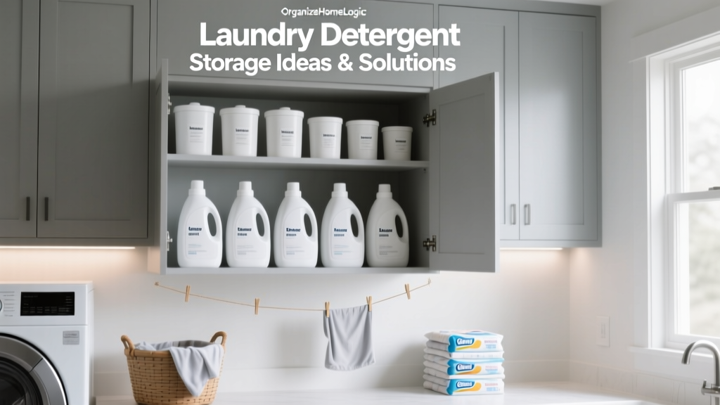 Laundry Detergent Storage Ideas & Solutions