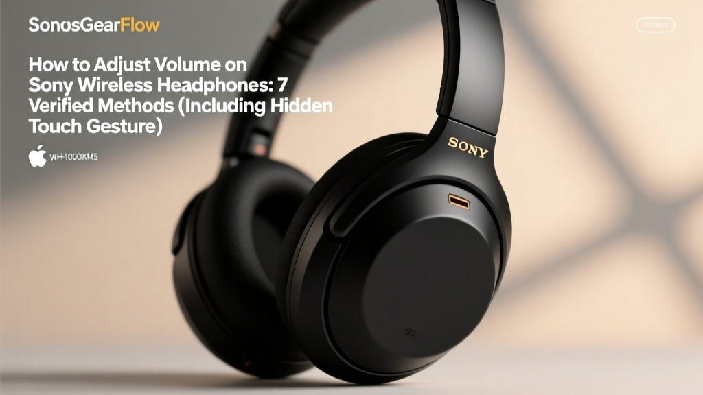How to Adjust Volume on Sony Wireless Headphones
