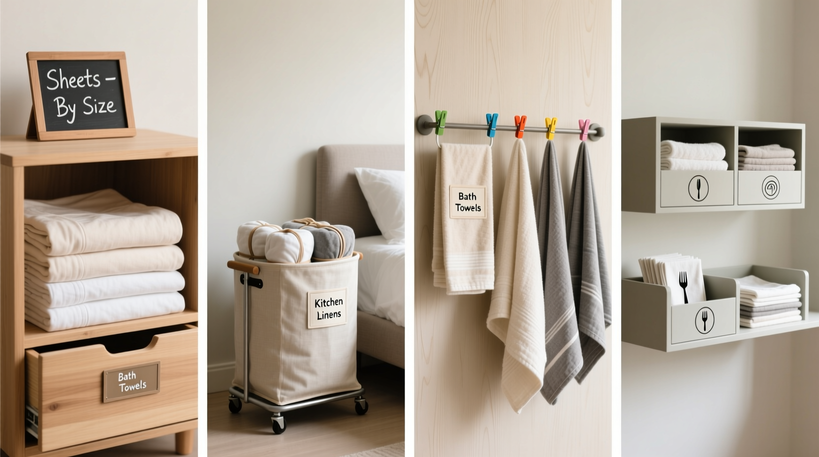 4 quick tricks to organize your linens