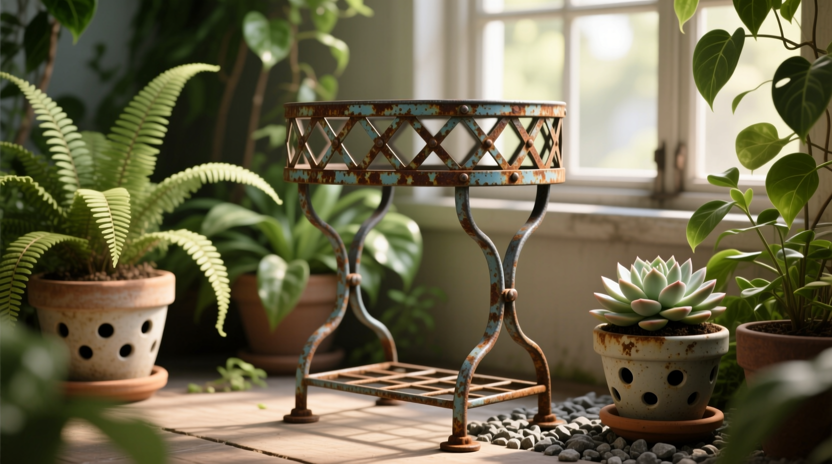 vintage metal plant stands acidic soil safety