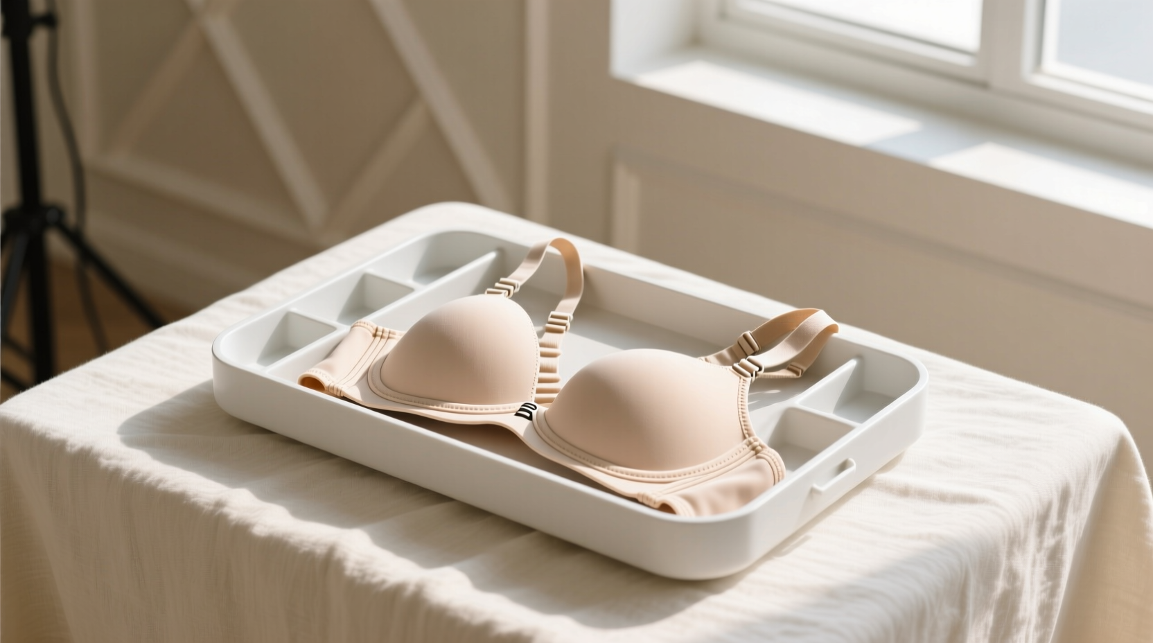 bra organizer tray vs mesh pocket stop underwire distortion