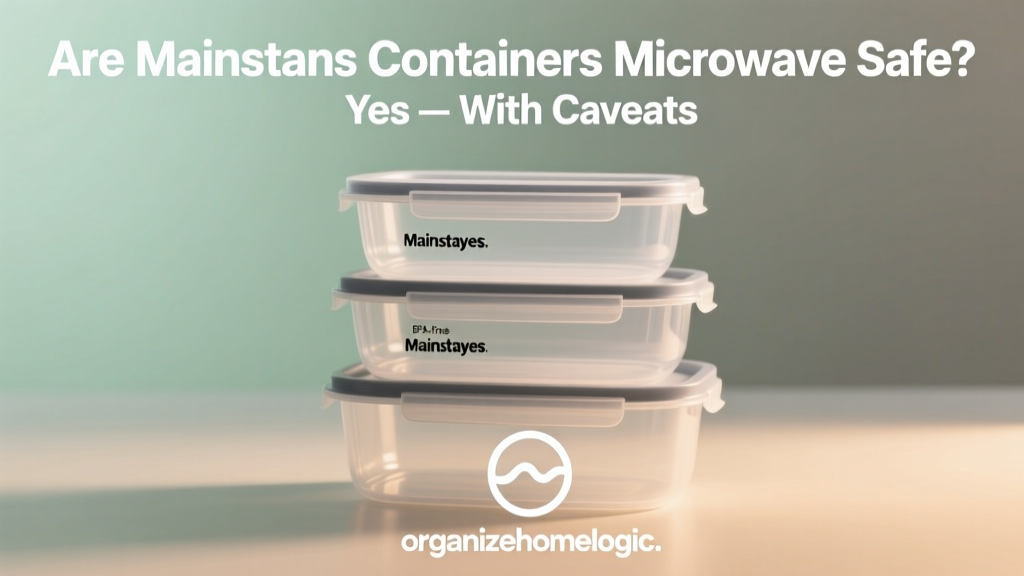 Are Mainstays Containers Microwave Safe? Yes — With Caveats