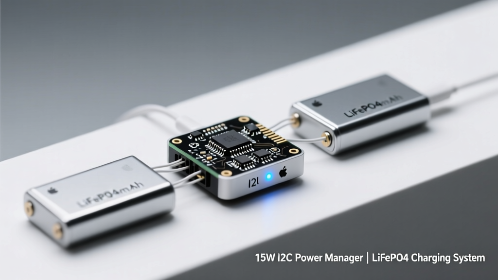 15W I²C Power Manager Enables Precision Charging of LiFePO₄ Cells in Embedded Systems
