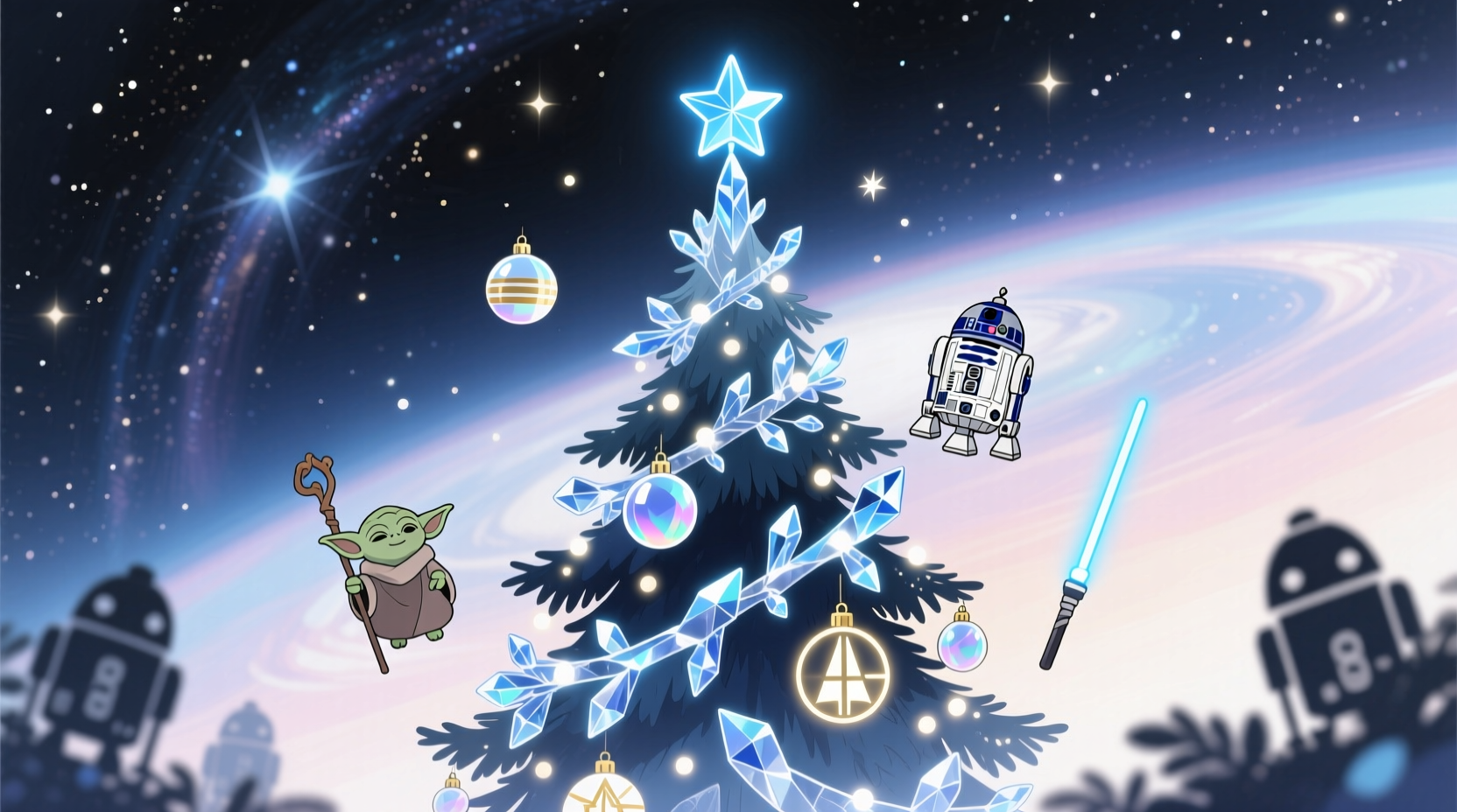 how to design a themed christmas tree like anime or star wars without going overboard