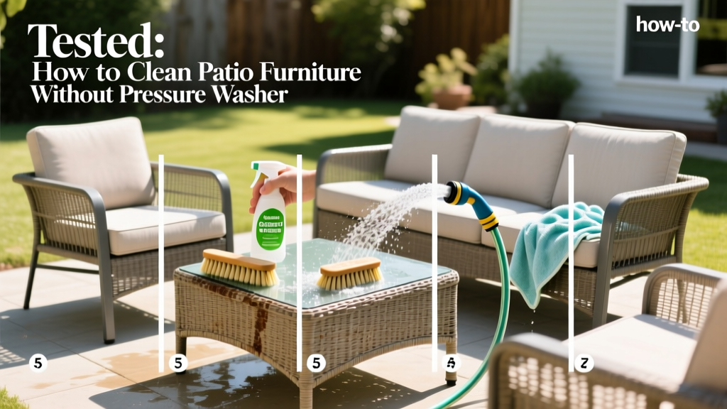 Tested: How to Clean Patio Furniture Without Pressure Washer