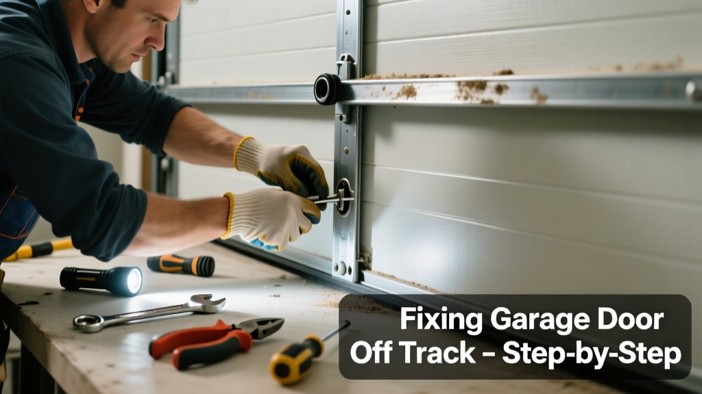 Fixing a Garage Door Off Track Making Unusual Noise