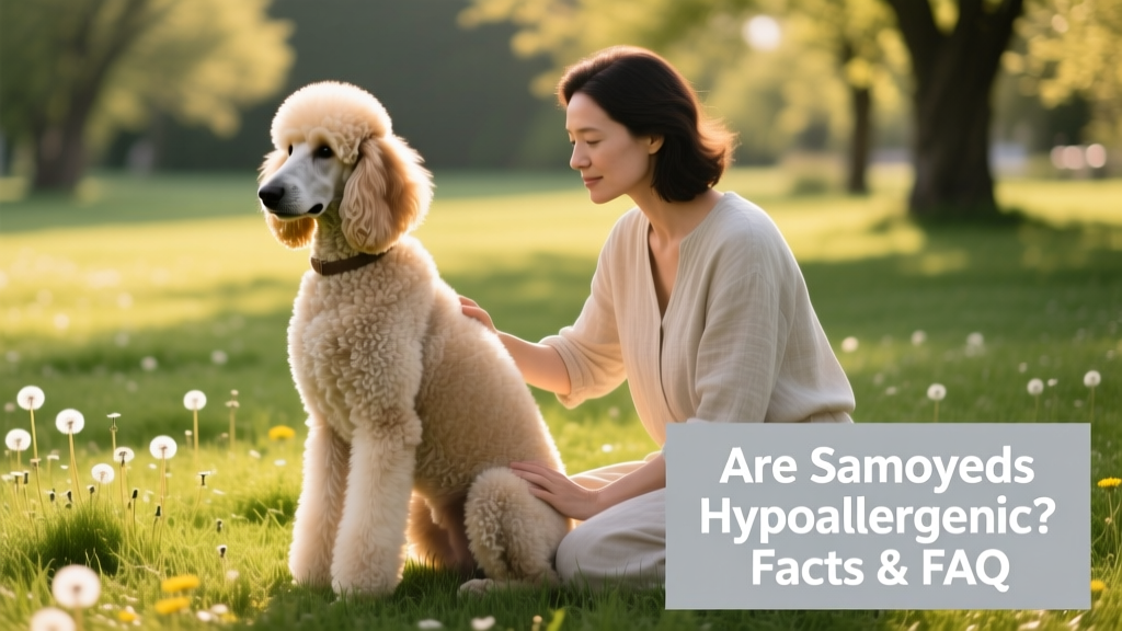 A well-groomed Standard Poodle sitting attentively beside its owner on a grassy lawn