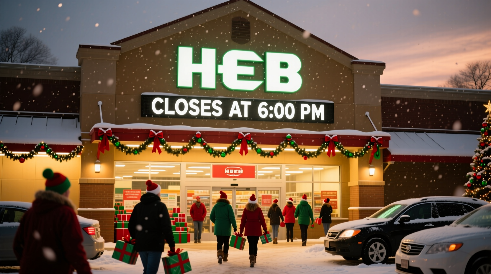 what time does heb close on christmas eve