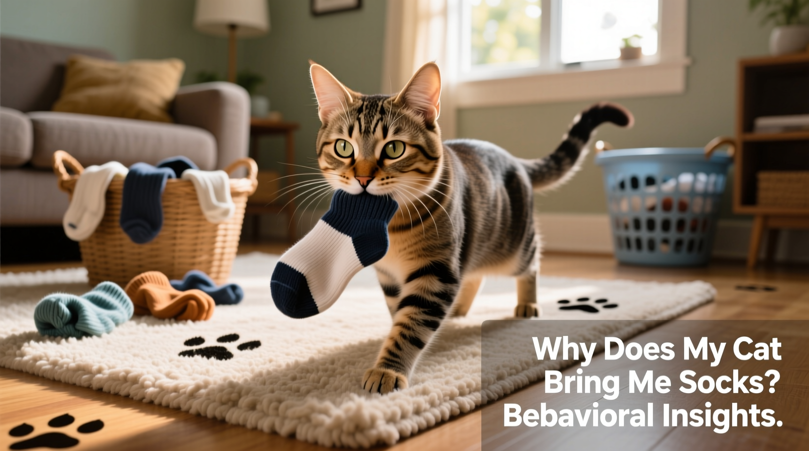 why does my cat bring me socks behavioral reasons and what it means