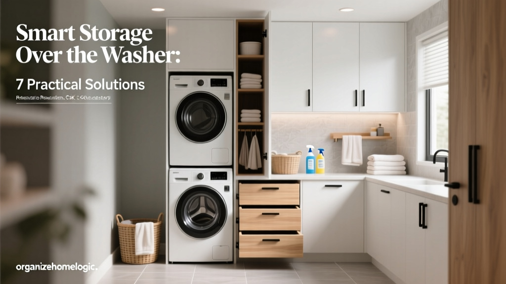 Smart Storage Over the Washer: 7 Practical Solutions