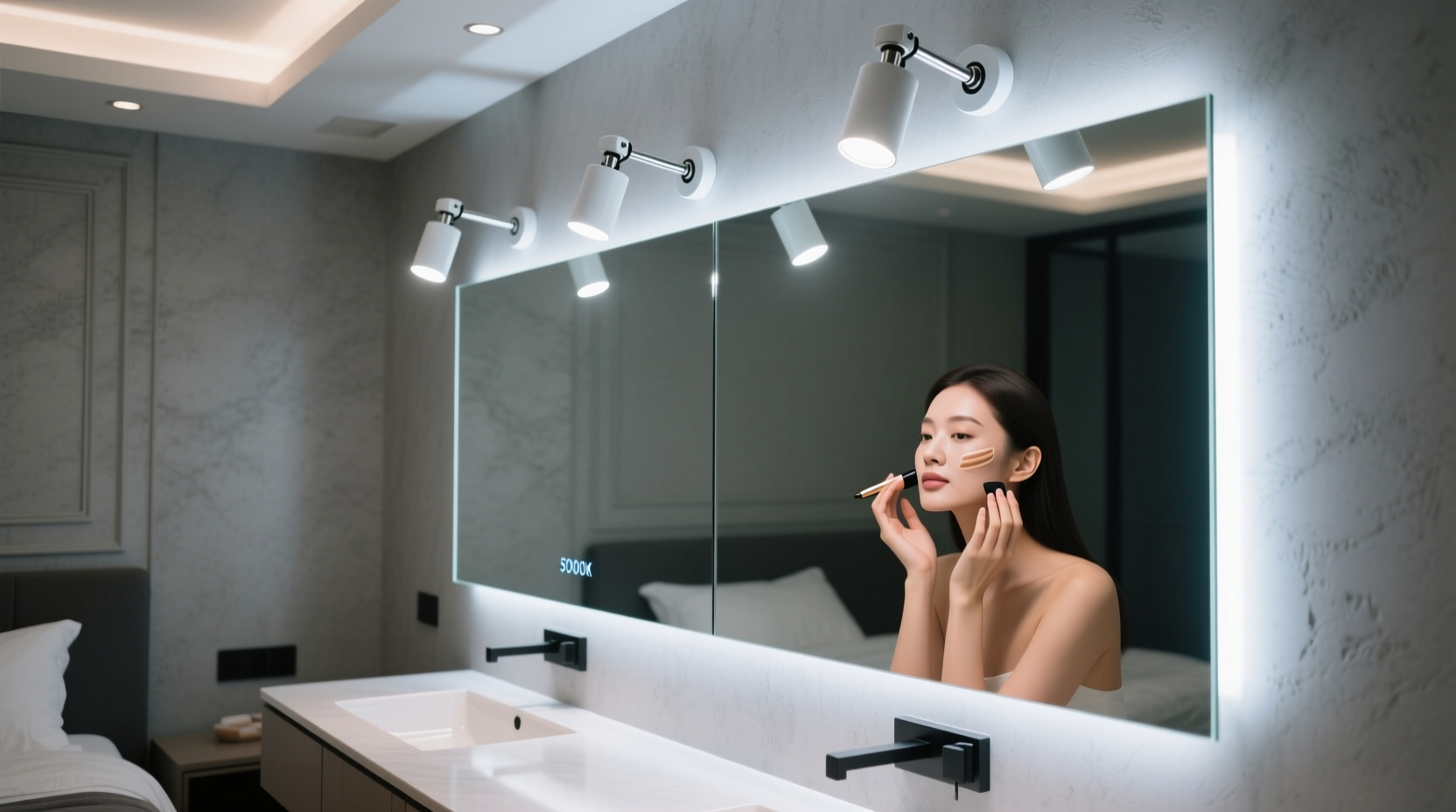 closet organization tips lighting for makeup skincare