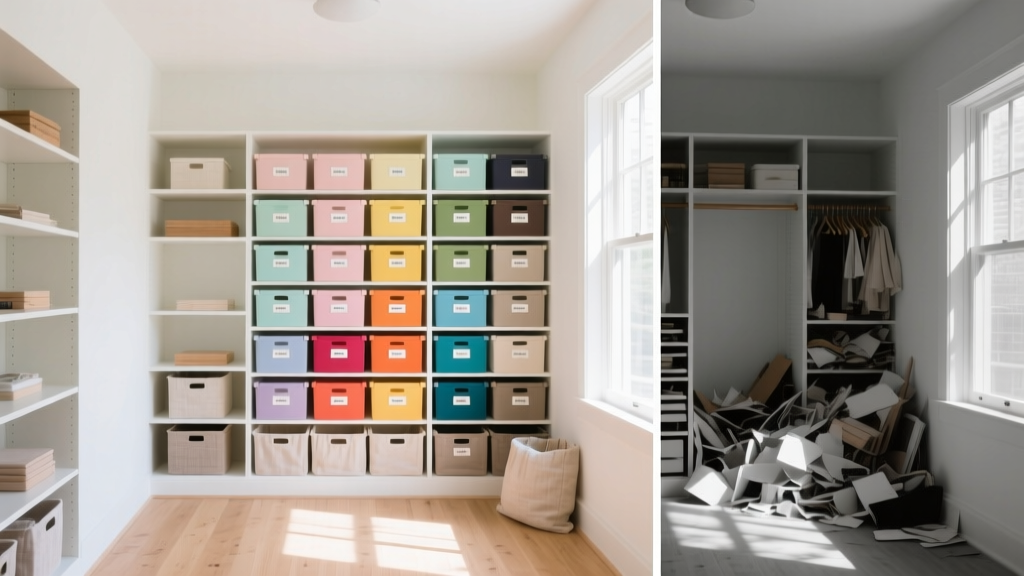 Decluttering a Craft Room: Why Storing Supplies by Color ...