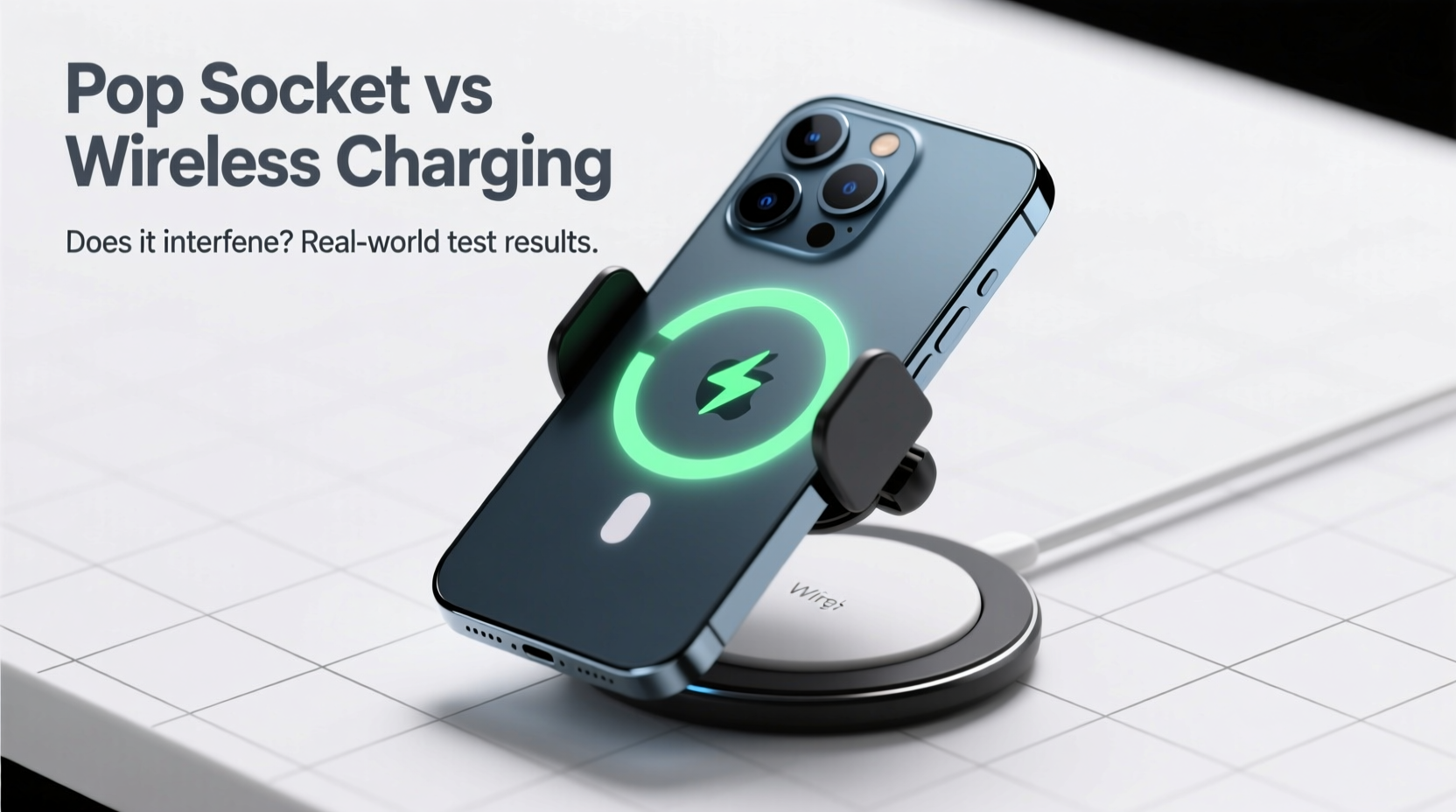 do pop sockets interfere with wireless charging or adapt easily