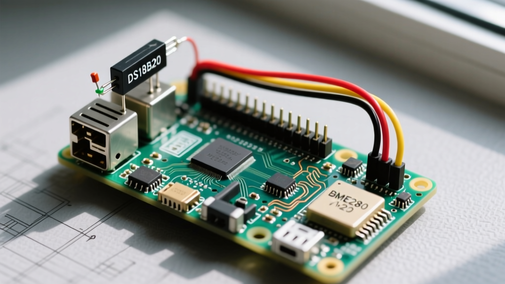 Wiring a Temperature Sensor for Raspberry Pi: DS18B20 & BME280