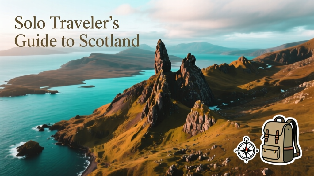 Aerial view of the Isle of Skye showing rugged coastline, turquoise sea, and dramatic rock formations under soft cloud light