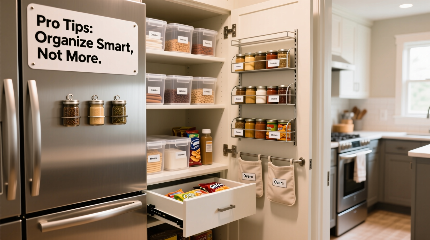 how to organize a tiny pantry like a pro without buying extra storage