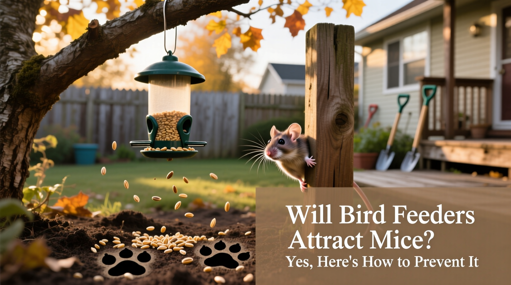 will bird feeders attract mice