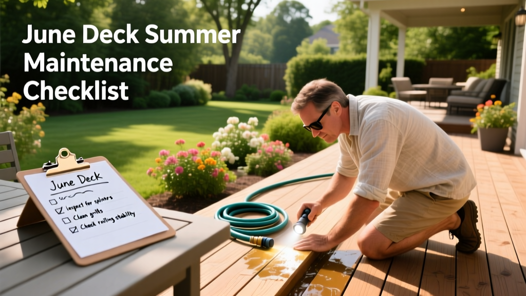 June Deck Summer Maintenance Checklist