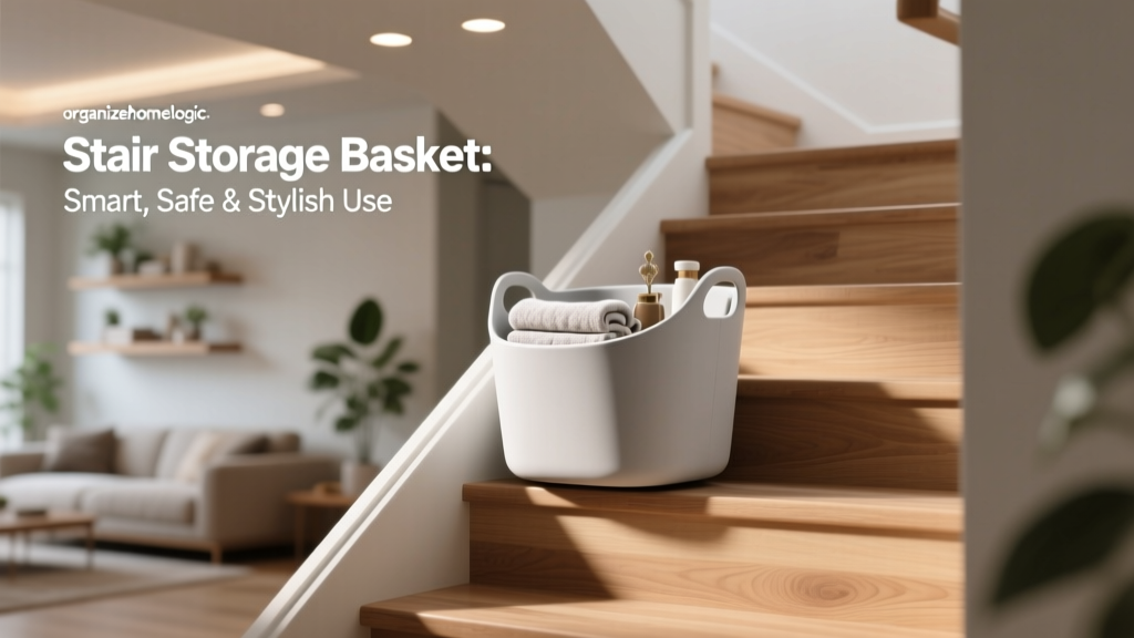 Stair Storage Basket: Smart, Safe & Stylish Use