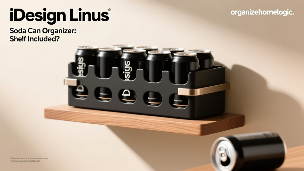 iDesign Linus Soda Can Organizer: Shelf Included?