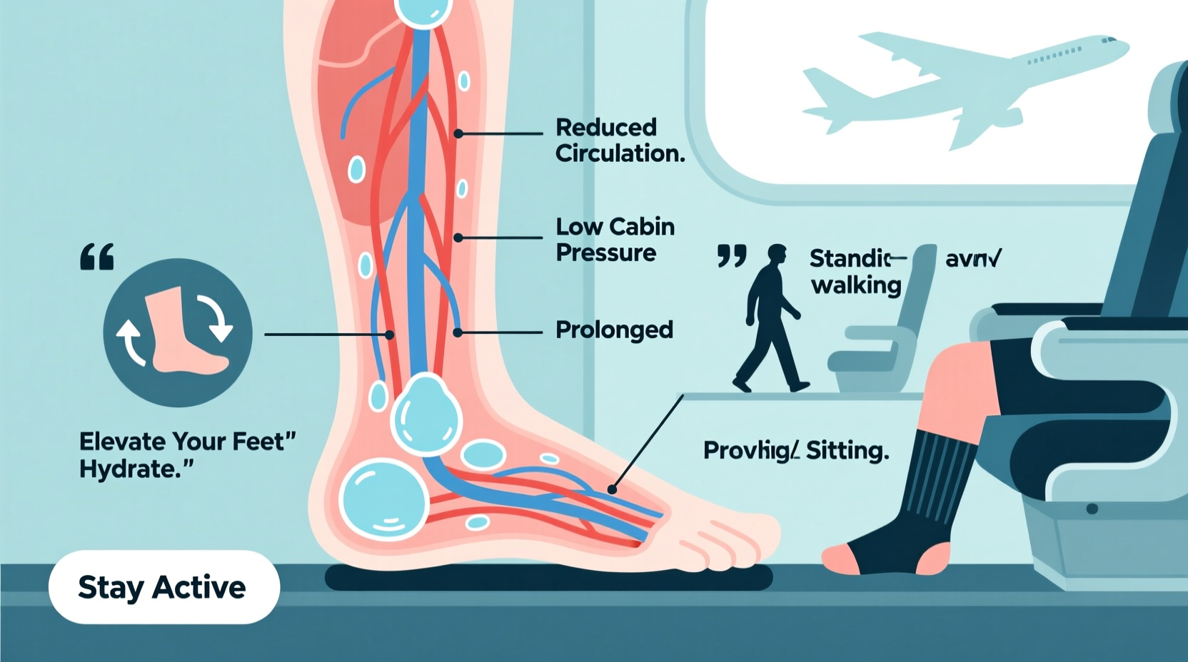 why do my feet swell after flying simple prevention and relief methods