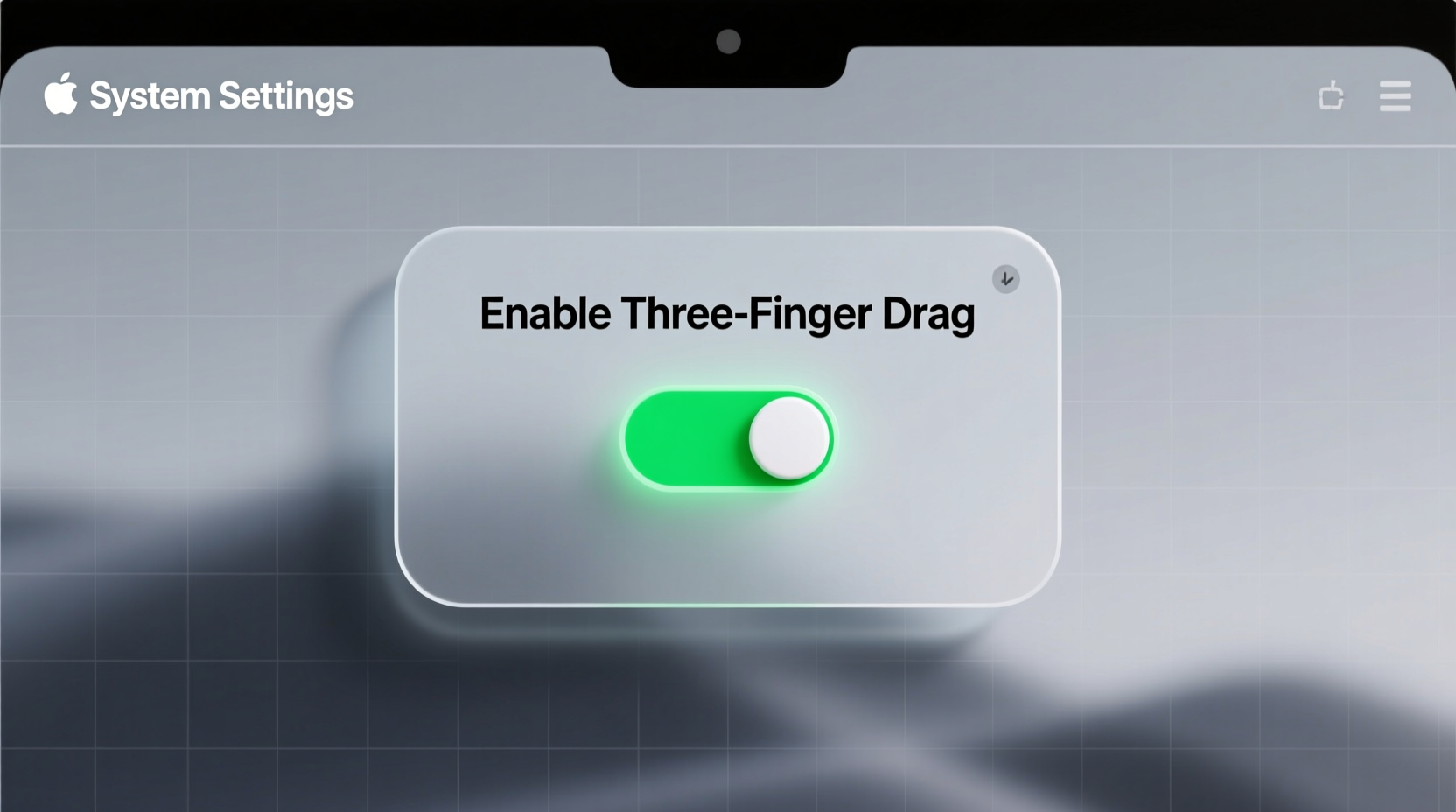 enable the three finger drag gesture in el capitan unde