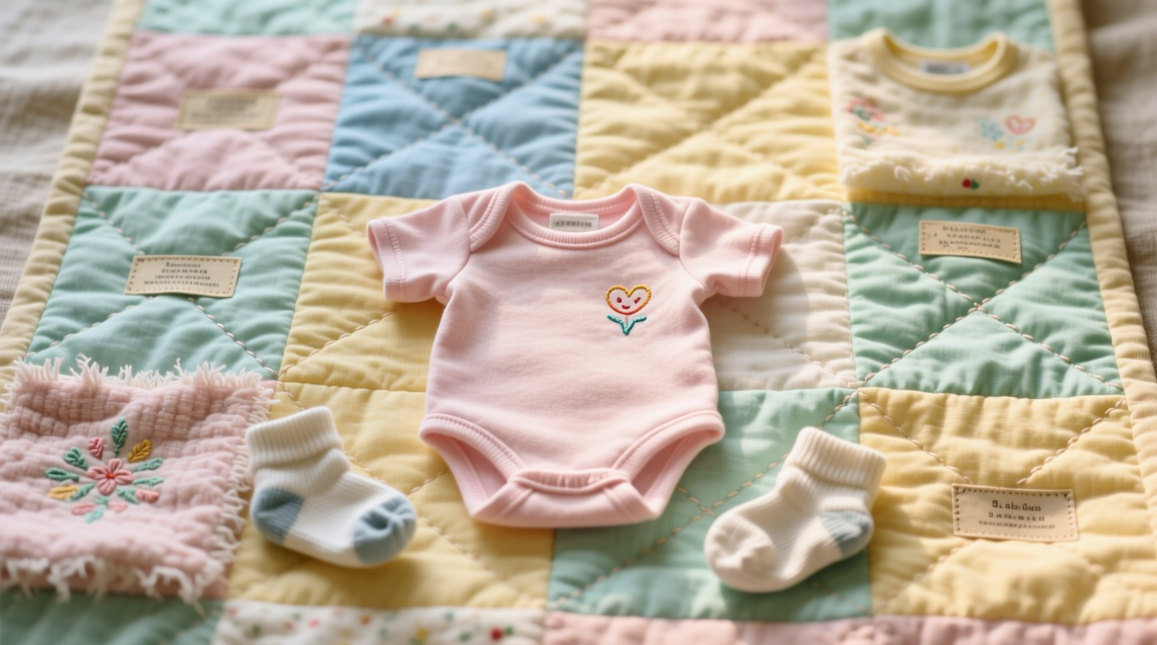 make a memory quilt from your kids baby clothes